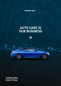 Blue Car Auto Flyer Image Preview