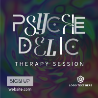 Psychedelic Therapy Session Linkedin Post Design