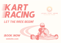 Let The Race Begin Postcard Image Preview