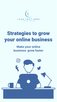 Growing Online Business Facebook story Image Preview
