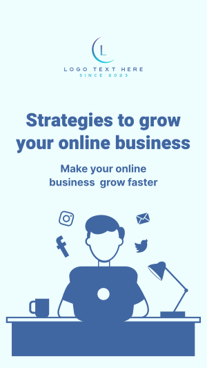 Growing Online Business Facebook story Image Preview