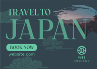 Visit Japan Postcard Design
