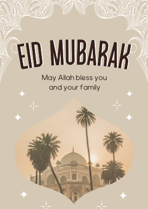 Starry Eid Al Fitr Poster Image Preview