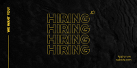 We Want You Hired Twitter Post Design
