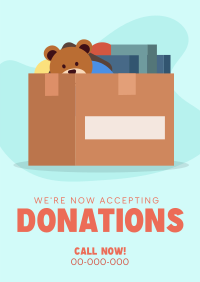 Donation Box Poster Design