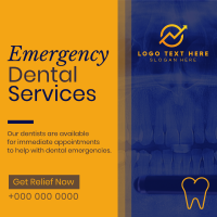 Corporate Emergency Dental Service Linkedin Post Image Preview