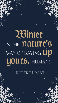 Winter Quote Snowflakes Instagram Reel Preview