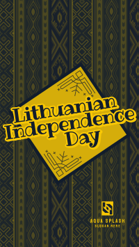 Folk Lithuanian Independence Day TikTok Video Image Preview