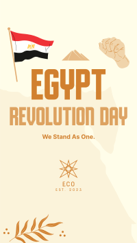 Egyptian Revolution Facebook story Image Preview