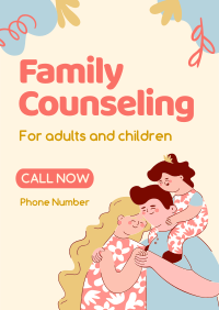 Quirky Family Counseling Service Flyer Design
