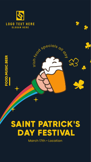 Saint Patrick's Fest Facebook story Image Preview
