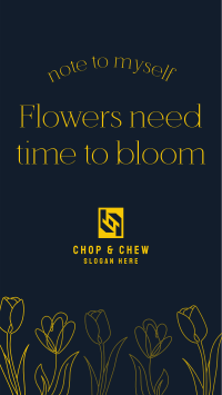 Flowers Need Time Instagram story Image Preview