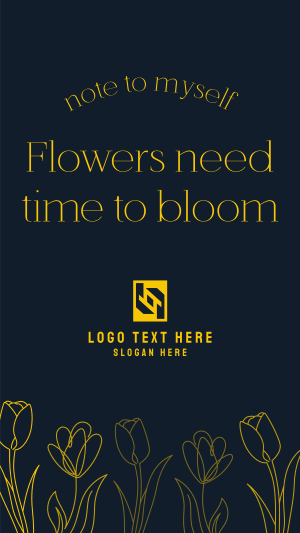 Flowers Need Time Instagram story Image Preview