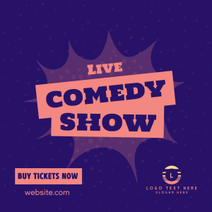Live Comedy Show Instagram post Image Preview