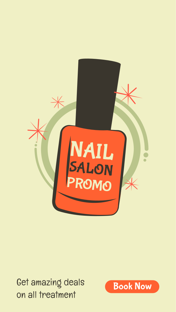 Nail Salon Discount Instagram Story Design Image Preview
