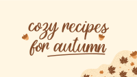 Cozy Recipes YouTube Video Design