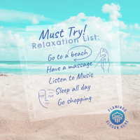 Beach Relaxation List Instagram post Image Preview