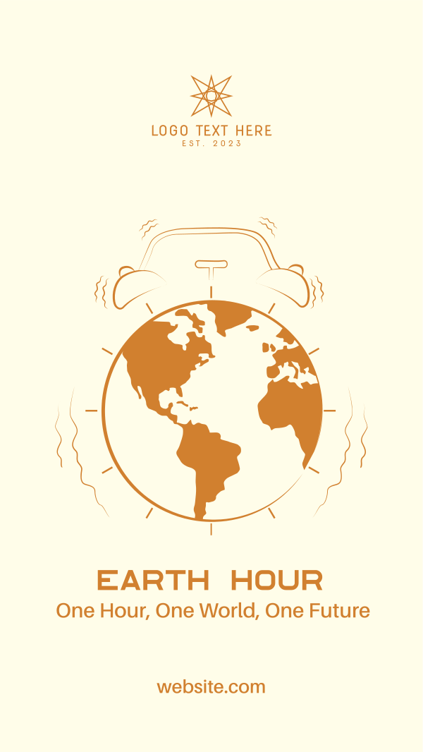 Alarm Clock Earth Instagram Story Design Image Preview