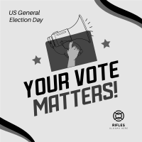 Your Vote Matters Instagram Post Design