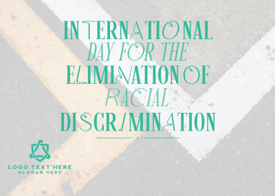Eliminate Racial Discrimination Postcard Image Preview