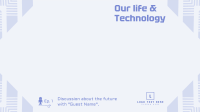 Life & Technology Podcast Zoom background Image Preview