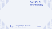 Life & Technology Podcast Zoom background Image Preview