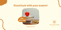 Good Luck With Your Exam Twitter Post Design