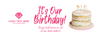 Business Birthday Greeting Facebook cover Image Preview