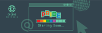Pride Party Loading Twitter Header Design