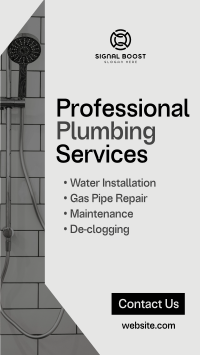 Professional Plumbing Service YouTube Short Image Preview