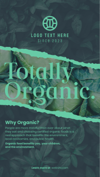 Totally Organic Facebook story Image Preview