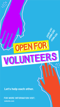 Volunteer Helping Hands Instagram Story Design