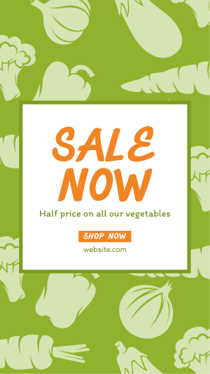 Vegetable Supermarket Instagram story Image Preview