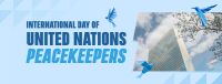 International Day of United Nations Peacekeepers Facebook Cover Design