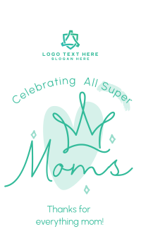 Super Moms Greeting Instagram Story Design