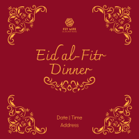 Fancy Eid Dinner Instagram post Image Preview