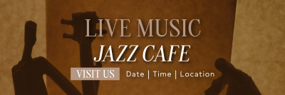 Cafe Jazz Twitter header (cover) Image Preview