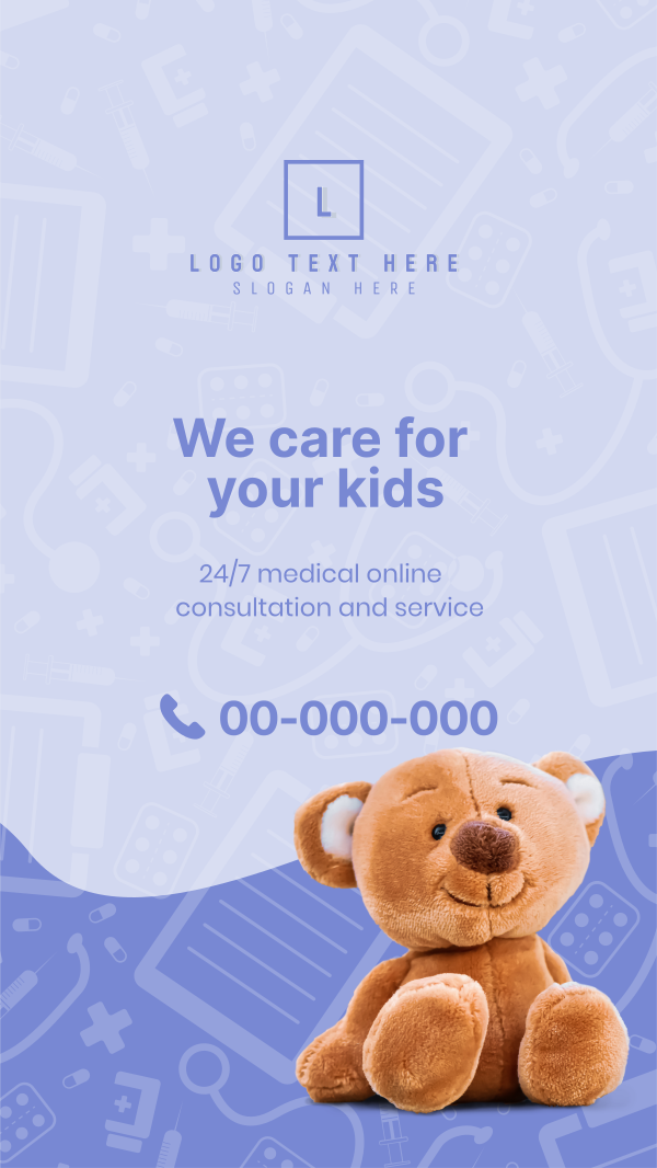 Pediatric Care Instagram Story Design Image Preview