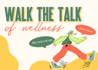 Walk Wellness Podcast Postcard Image Preview