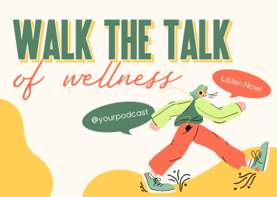 Walk Wellness Podcast Postcard Image Preview