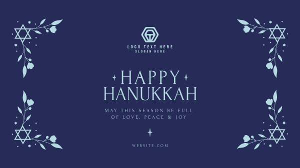 Hanukkah Festival Facebook Event Cover Design Image Preview