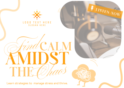 Find Calm Podcast Postcard Image Preview