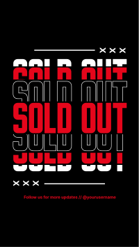 Sold Out Announcement Facebook Story Image Preview