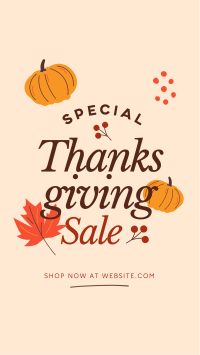 Thanksgiving Sale Facebook Story Design