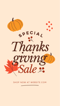 Thanksgiving Sale Facebook story Image Preview