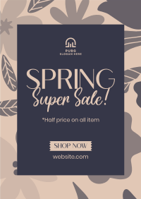 Spring Has Sprung Sale Poster Design