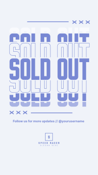 Sold Out Announcement Instagram story Image Preview