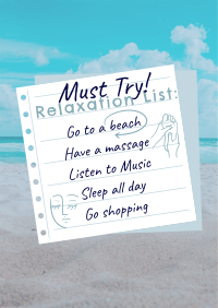 Beach Relaxation List Poster Image Preview