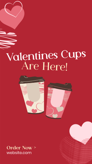 Valentines Cups Instagram story Image Preview