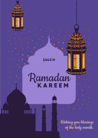 Ramadan Kareem Greetings Poster Image Preview